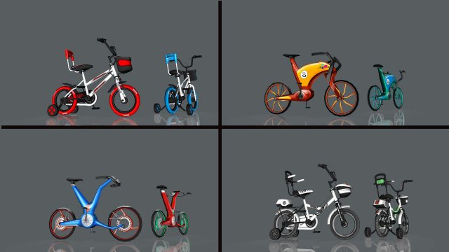 Bicycle World 3D 模型 .c4d .max .obj .3ds .fbx .stl .blend