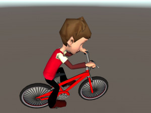 Bike Animation Cartoon 3D मॉडल
