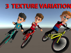Bike Animation Cartoon 3D मॉडल