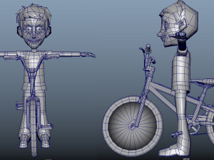 Bike Animation Cartoon 3D मॉडल