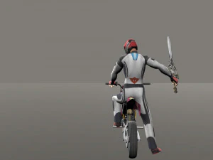 Bike Fight Animations 3D Model