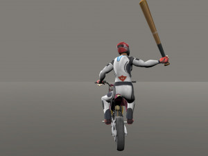 Bike Fight Animations Modelo 3D
