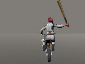 Bike Fight Animations 3D Model