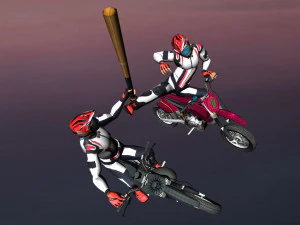 Bike Fight Animations 3D Model
