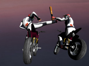 Bike Fight Animations Modelo 3D