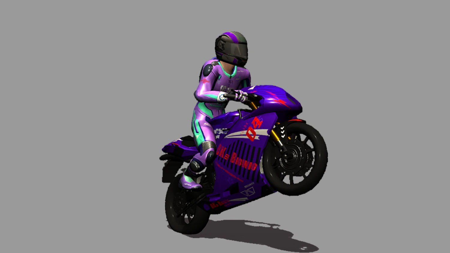 Bike Fight Animations HD 3D Model .c4d .max .obj .3ds .fbx .stl .blend 
