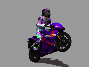 Bike Fight Animations HD Model 3D