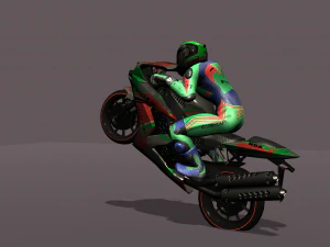 Bike Fight Animations HD 3D Model