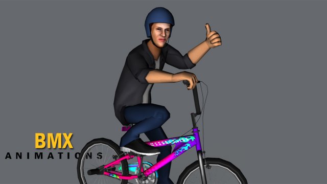 BMX Animations 3Dモデル .c4d .max .obj .3ds .fbx .stl .blend