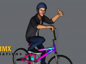 BMX Animations 3D Model