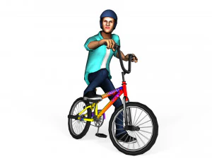 BMX Animations 3D Model