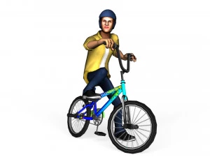 BMX Animations 3D Model