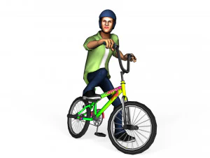 BMX Animations 3D Model