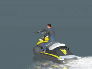 Boat Rash Animations 3D Model