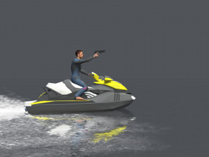Boat Rash Animations 3D Модель