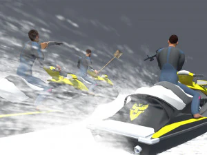 Boat Rash Animations 3D Model