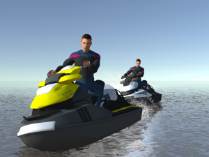 Boat Race Animations Modèle 3D