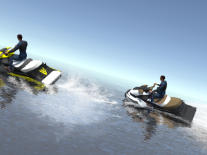 Boat Race Animations Modèle 3D
