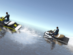 Boat Race Animations Modèle 3D