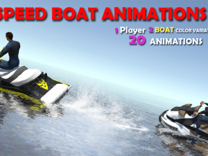 Boat Race Animations Modèle 3D