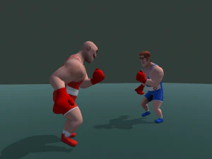 Boxer Animations 3D Model