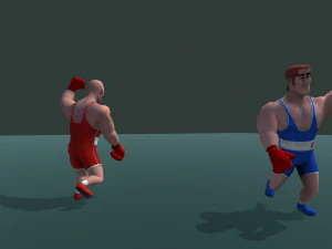 Boxer Animations 3D Model