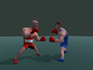 Boxer Animations 3D Model