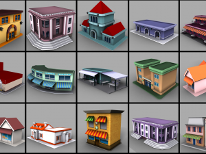 Cartoon City Constructive Modelo 3D