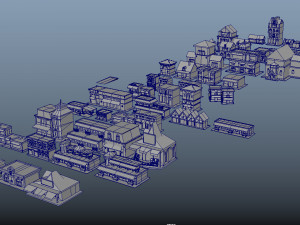 Cartoon City Constructive Modelo 3D