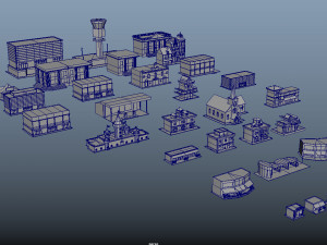 Cartoon City Constructive Modelo 3D