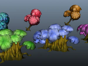 Crtoon Tree Bible 3D Model