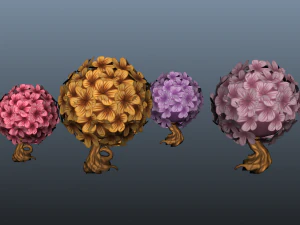 Crtoon Tree Bible 3D Model
