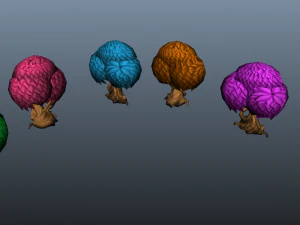 Crtoon Tree Bible 3D Model