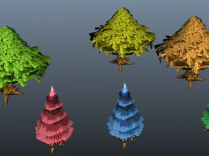 Crtoon Tree Bible 3D Model