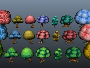 Crtoon Tree Bible 3D Модель