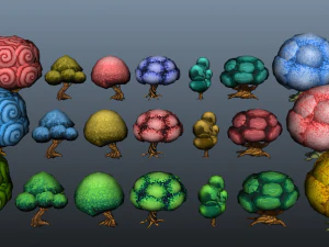 Crtoon Tree Bible 3D Model
