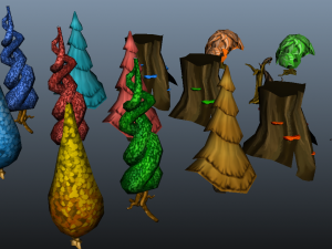 Crtoon Tree Bible 3D Модель