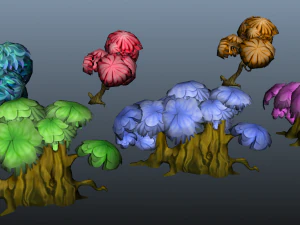 Crtoon Tree Bible 3D Model