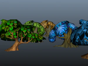 Crtoon Tree Bible 3D Model