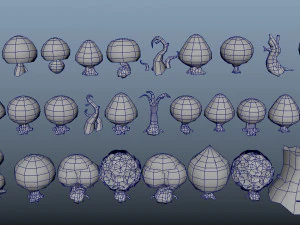 Crtoon Tree Bible 3D Model