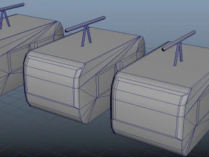 Cartoon Traffic Vehicles 3D Model