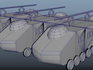 Cartoon Traffic Vehicles 3D Модель