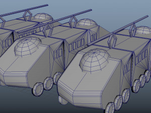 Cartoon Traffic Vehicles 3D Модель
