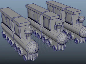 Cartoon Traffic Vehicles 3D Model