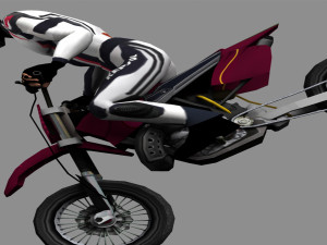 Dirt Bike Animations 3Dモデル