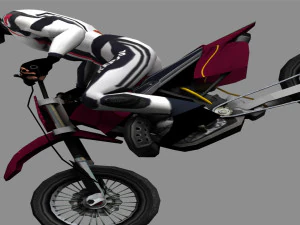 Dirt Bike Animations 3D Model