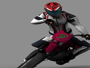 Dirt Bike Animations 3Dモデル