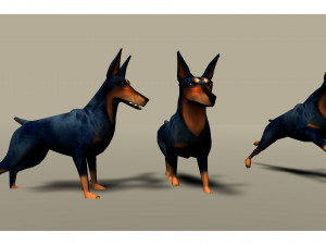 Dog Animations 3D Model
