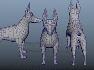 Dog Animations 3D Model