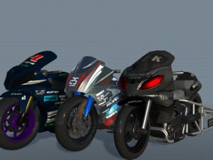 Drag Race Bikes 3Dモデル